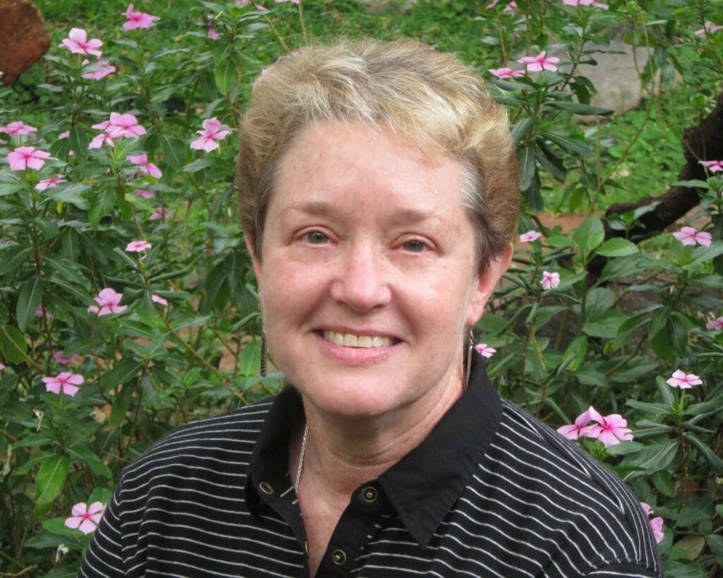 Head and shoulders of Becky Harmon, Project Manager at Zingela Ulwazi